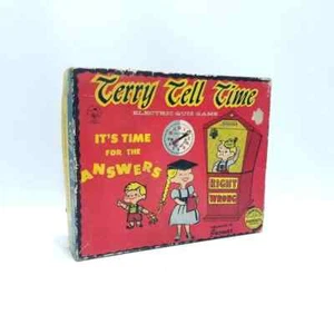 Vtg TERRY TELL TIME Electric Quiz Game w/ 6 Cards - Teaching Educational - Picture 1 of 5