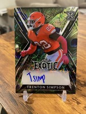 2023 Leaf Exotic Rookie Auto SSP #/6 - Trenton Simpson #BA-TS1 Ravens🔥📈