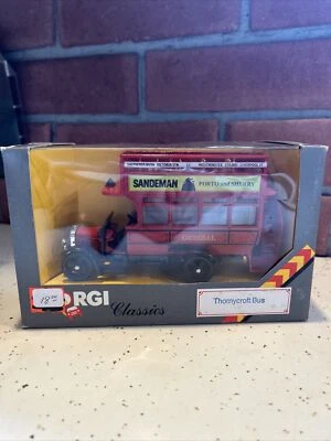 CORGI CLASSICS DIE-CAST THORNYCROFT BUS C858/1 SANDEMAN PORTO and SHERRY - Image 1 of 4