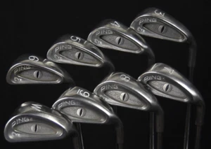 PING EYE SET (8) FLEX:REGULAR LENGTH: (5)38 IN RIGHT HANDED NEW GRIPS - Picture 1 of 7