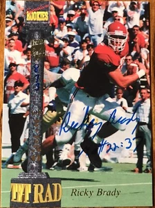 1994 Superior Rookies Tetrad Autographs Ricky Brady #2 Oklahoma #’d 873/7,750 - Picture 1 of 2