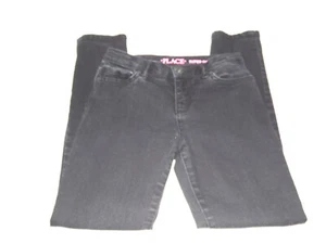 Girls Childrens Place Super Skinny Jeans Size 10 Black - Picture 1 of 5