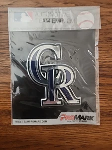 Colorado Rockies Car Emblem Decal MLB Baseball Automotive Team ProMark NEW - Picture 1 of 2