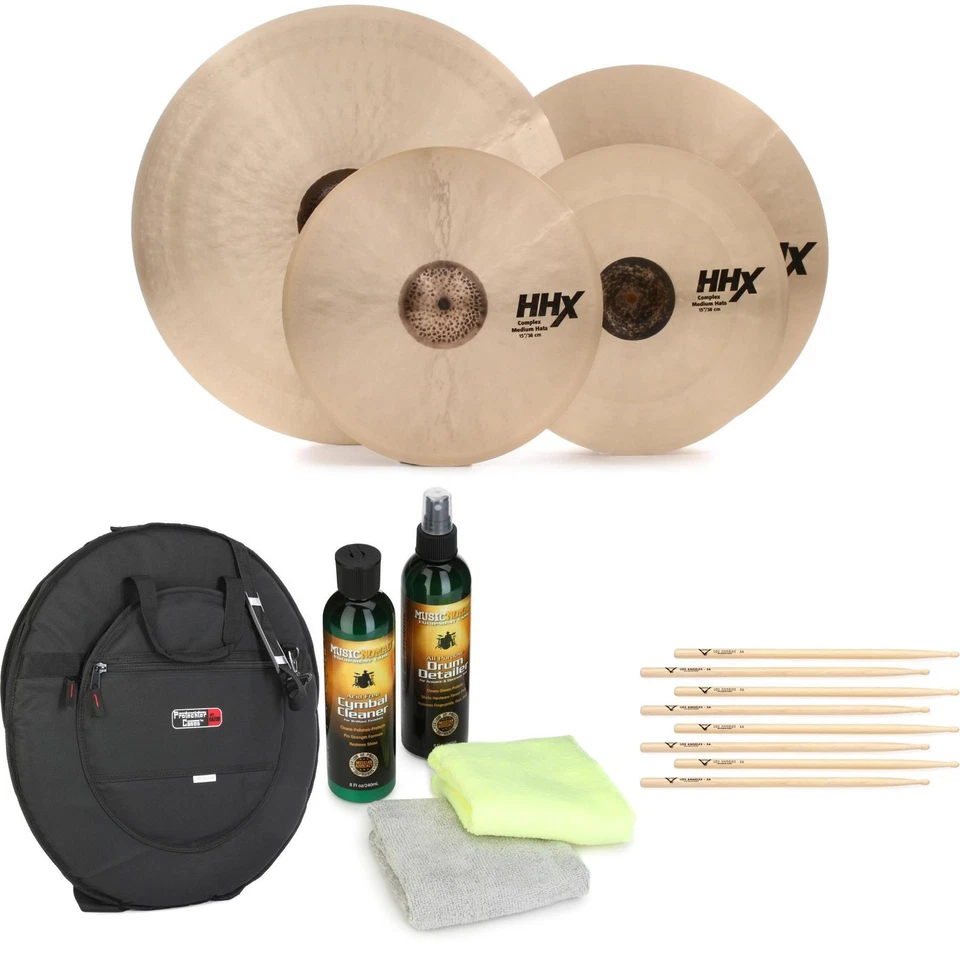 Conjunto de pratos Sabian HHX Complex Performance pacote - 15/19/22 polegadas - Imagem 1 de 1