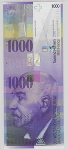 Suiza / Suiza 1000 FRANCOS EN UNC. - Imagen 1 de 2