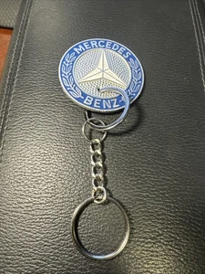 Gift Idea! Genuine Vintage Mercedes-Benz KEYCHAIN R107 Hood Emblem Badge 560SL - Picture 1 of 16