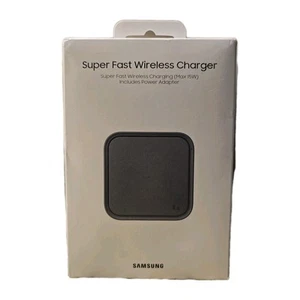 Samsung Super Fast Wireless Charger (Max 15W) Gray New Sealed! - Photo 1 sur 2