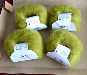4 ALOFT Lace Weight Garn #25217 oliv Strick Picks 72% Super Kid Mohair 28% Seide - Bild 1 von 5