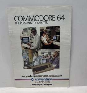 Commodore 64 The Personal Computer Marketing Material Brochure Fold Out - Picture 1 of 7