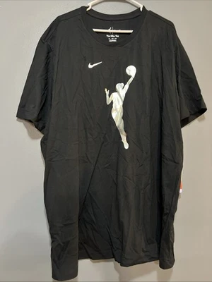 Camiseta para hombre WNBA Nike negra/blanca con logotipo talla 3x Foto 1 de 3