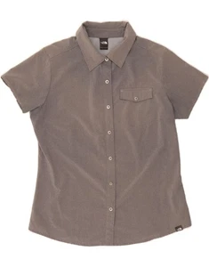 THE NORTH FACE Womens Short Sleeve Shirt UK 14 Medium Grey CE13 - Picture 1 of 3