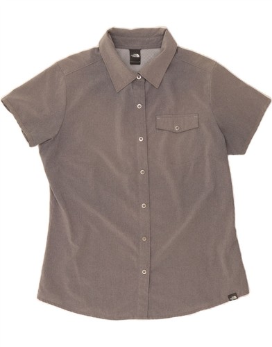 THE NORTH FACE camicia donna manica corta UK 14 grigio medio CE13