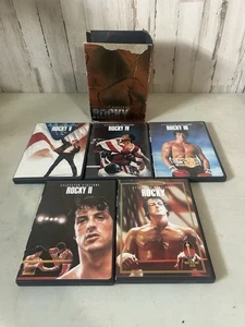 DVD Rocky Box Set Movies 1-5 Sylvester Stallone - Picture 1 of 4