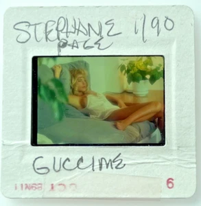 Diapositiva 35mm 1990 Stephanie Page Pet of Year Pubblicato Attico Rivista Firmato - Foto 1 di 1