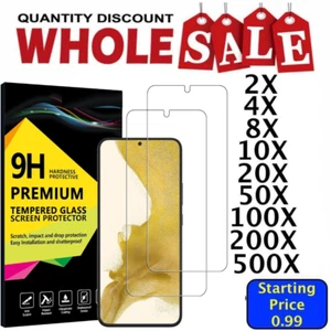 En Gros Protecteur Écran Verre Trempé Pour Samsung A15 A25 S23 Fe S24+ Ultra - Photo 1 sur 12
