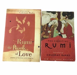 2 Rumi Books Bundle by Rule (Translated by Coleman Barks) Poems Poetry - Picture 1 of 8