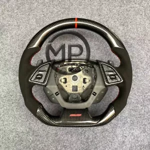 Carbon fiber steering wheel with paddles fit for Chevrolet Camaro SS 2016-2024 - Bild 1 von 7