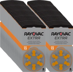 300x Rayovac Extra Avanzato Acustici 13 13AU-6XEMF 50 Blister - Foto 1 di 6