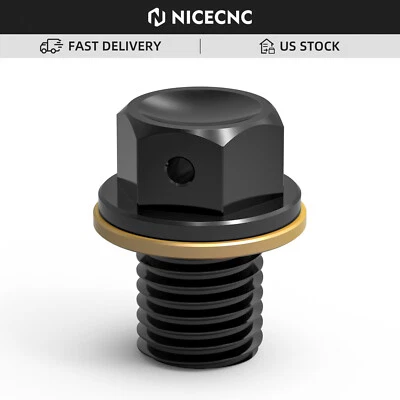 Magnetic Oil Drain Bolt Plug For Kawasaki NINJA 250 300 400 500 600R 650R 1000 - Image 1 of 4