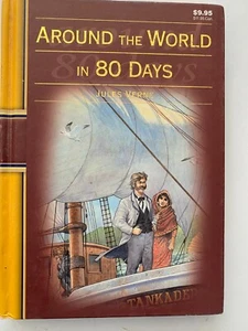 Around the World in 80 Days by Jules Verne Hardcover Adaptation by Archie Oliver - Picture 1 of 4