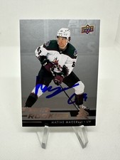 Matias Maccelli Signed Autograph 2022-23 Upper Deck Star Rookies RC #18 Coyotes