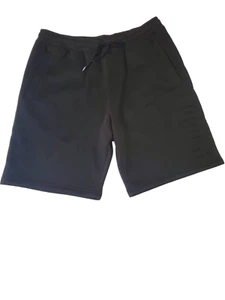 Puma Men's Vertical Embossed Logo Fleece Sweat Shorts Black Large - Picture 1 of 8
