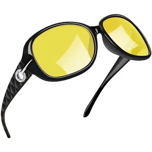 Occhiali da Vista Notturna Donna per Automobilista e Occhiali da Notte Giallo Occhiali Grandi UV400... - Foto 1 di 6