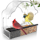 Fenster-Vogelfutterhäuschen für Den Außenbereich, Durchsichtiges Vogelfenst8131