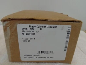 NUEVO cerrojo monocilíndrico Schlage CAJA abierta B560P 626 C cromo satinado - Imagen 1 de 4