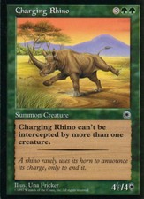 Charging Rhino | NM | Portal | Magic MTG