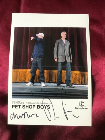 Autographs PET SHOP BOYS-photo 2001 handsigned-official-Synth Pop/New Wave-L@@K! Cover