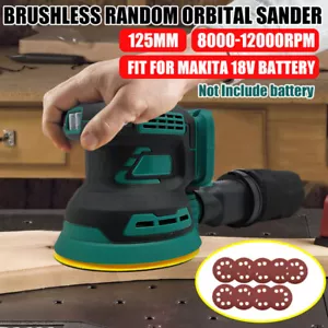 Brushless Cordless 125MM Orbital Sander Polisher Machine Set for Makita Battery - Picture 1 of 11
