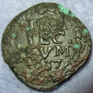 Early date 1637 New York Penny Colonial Copper Cent Utrecht Mint Certificate RR - Picture 1 of 4