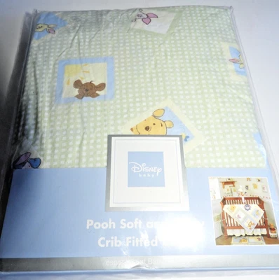 Sábana Ajustable Disney Baby Winnie the Pooh Suave Y Difusa Cuna Bebés R Us Nuevo de Lote Antiguo Foto 1 de 4