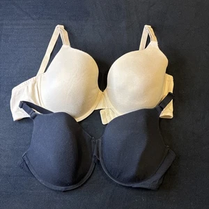 Sujetador Fruit Of The Loom FT797PK 38D negro beige con aros tazas acolchadas algodón - Imagen 1 de 17