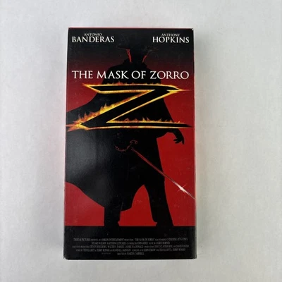 Mask of Zorro (VHS, 1998) Antonio Banderas, Anthony Hopkins Foto 1 de 4