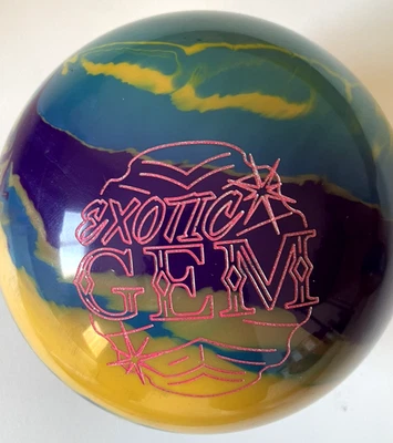 Bola de boliche gema exótica Roto Grip 15 lb taladro único usada Foto 1 de 4