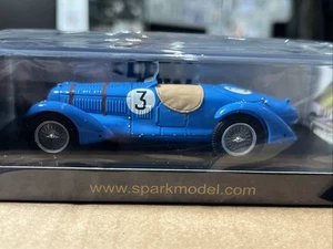TALBOT T26 SS LE MANS 24h 1938 #3 1/43 RESIN CAR MODEL BY SPARK S9441 SEALED - Picture 1 of 11