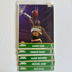 Lot of 5 1991 NBA Hoops 8X10 Action Photos/Seattle SuperSonics/HOF Shawn Kemp +4 - Picture 1 of 6