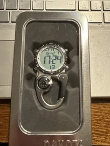 Dakota Watch Co. DK3087 Digital Clip Watch Silver Clip On Watch - Picture 1 of 4