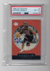 1998-99 Upper Deck Ovation #7 Michael Jordan PSA 8 NM-MT - Picture 1 of 2