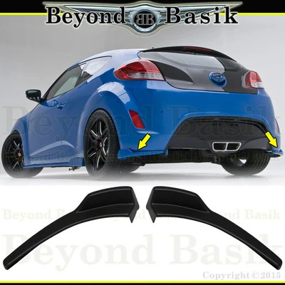 Kit de carrocería de parachoques trasero estilo OE para Hyundai Veloster 2012-2017 negro mate Foto 1 de 2