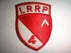 Vietnam War Flash US LRRP 4th Armored Cavalry Regiment Beret Patch