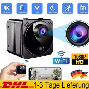 4K HD Nachtsicht Überwachungskamera 1080P Mini Wifi IP Camera Wlan Kamera Cam - Bild 1 von 20