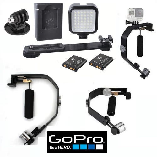 GOPRO HERO5 BLACK VIDEO STABILIZATION SYSTEM + 36 LIGHT LED VIDEO  - Image 1 of 4