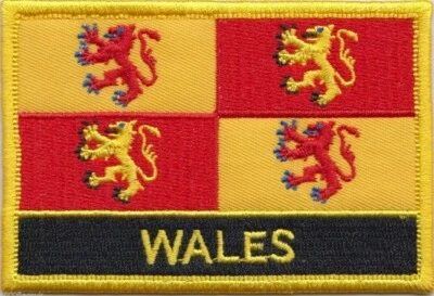 Wales Owain Glyndwr Flag Embroidered Patch - Sew or Iron on - Image 1 of 3