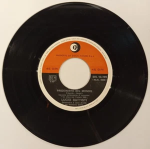 LUCIO BATTISTI - PRIGIONIERO DEL MONDO - 1968 ITALIAN 7" SINGLE, PLAIN SLEEVE - Picture 1 of 3