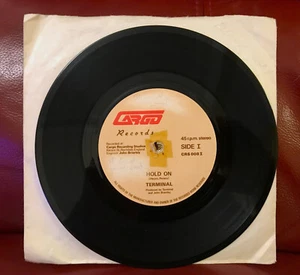 TERMINAL Hold On / We're Only Human VERY RARE 1980 POST PUNK Cargo CRS 008 - Picture 1 of 3