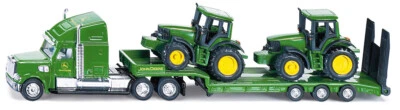 Siku 1837 Low Loader with John Deere Tractors 1:87 scale John Deere Lorry Truck - Image 1 of 4