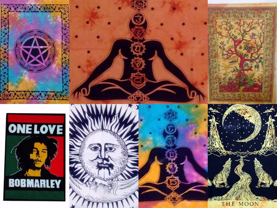 Lote de tapeçaria de parede mandala de algodão pendurado em massa hippie atacado  - Imagem 1 de 1